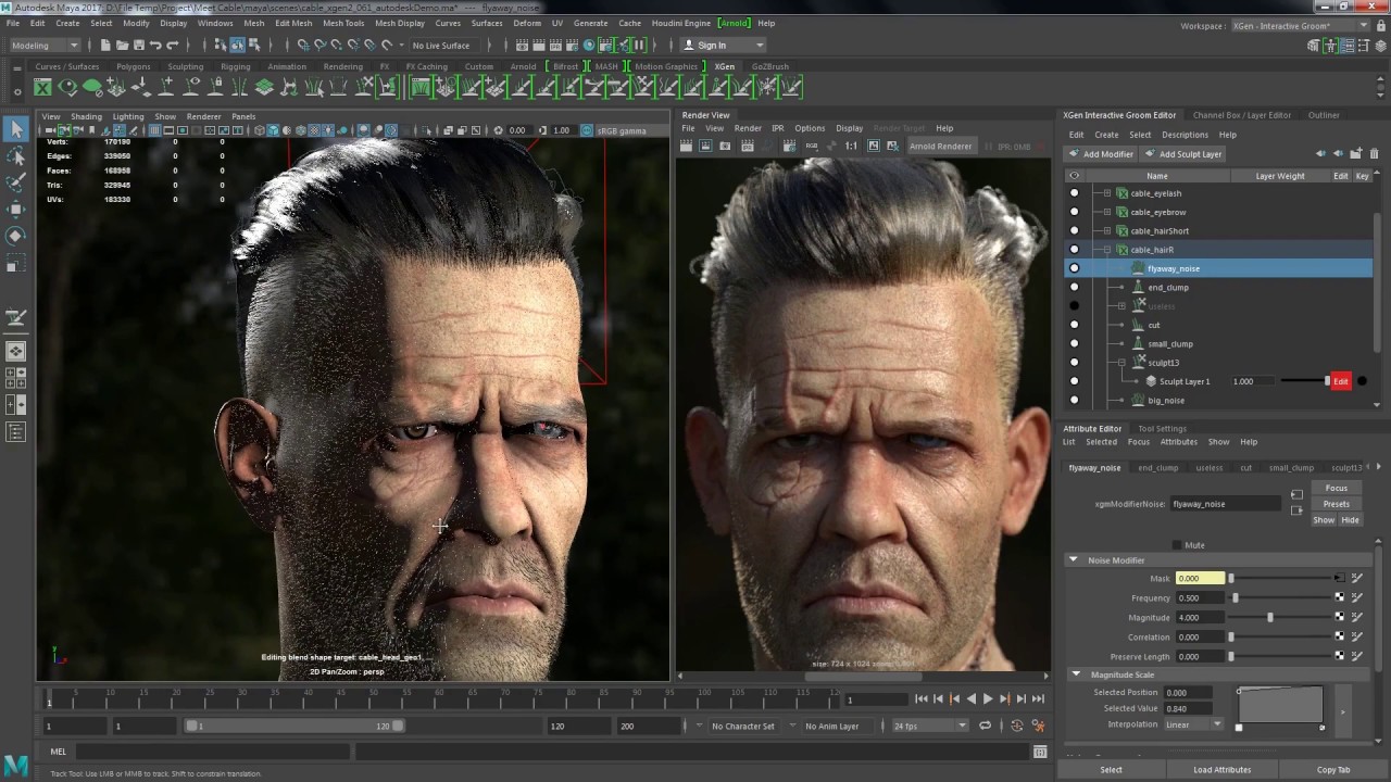 screenshot of Autodesk Maya