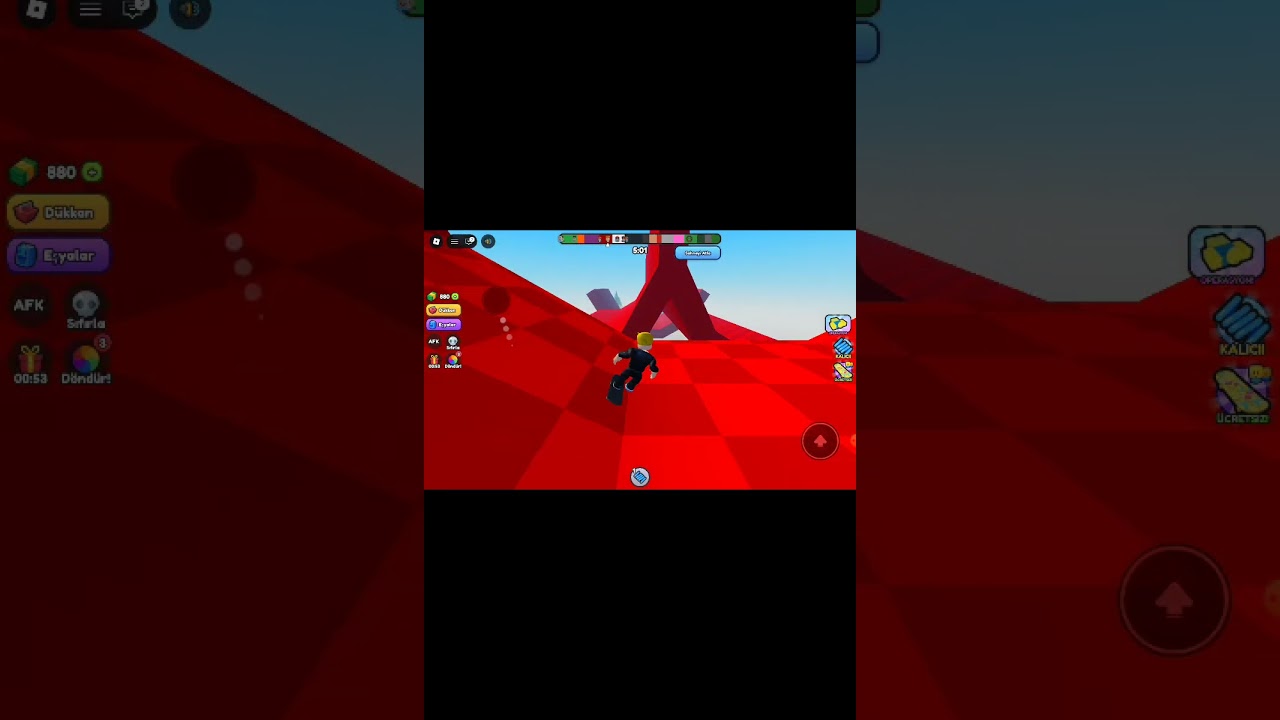 Robloxda kayka oyunu oynadım parkour keçdi m 