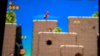 new super mario bros wii world 6-4 speed run 326