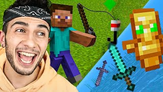 Minecraft, But Fishing Drops OP Items