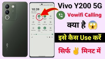 Vivo y200 5g vowifi Setting Kya Hai | Vivo y200 vowifi Call Kaise Kare | vowifi Setting On Vivo y200