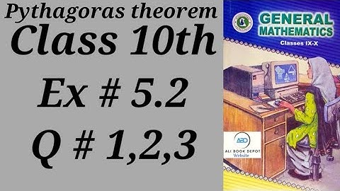 Class 10 Ex# 5.2/11.2 how to find side of triangle general maths Sindh board