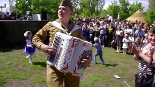 Выступление баяниста на празднике Победы 9.05.2016 г. Саратов.