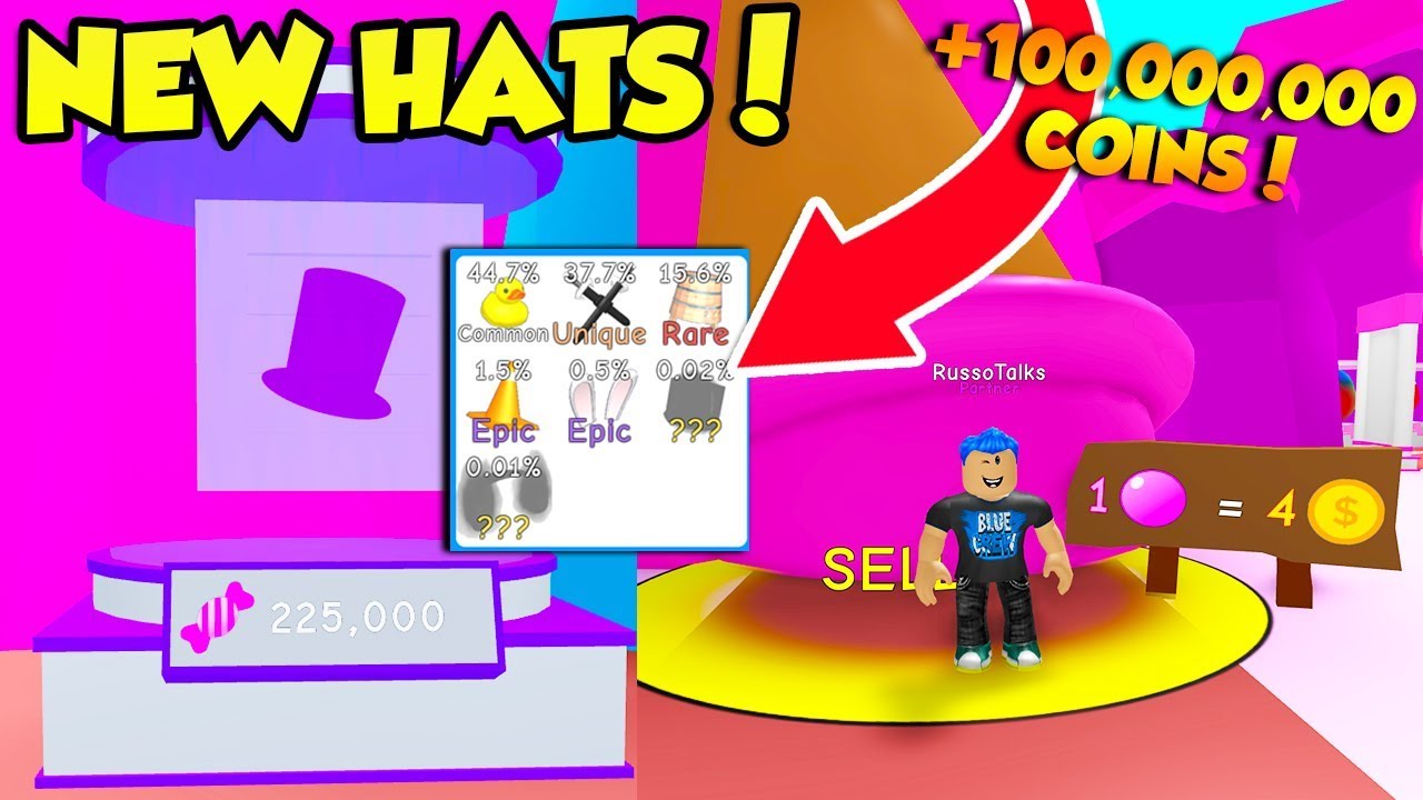 New Classic Hat Crate And Sell Area In Bubble Gum Simulator Update Roblox Youtube - roblox hat bubblegum simulator