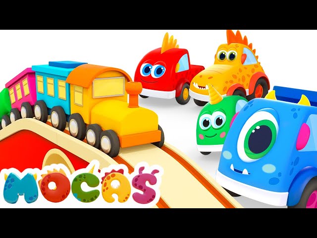 Sing with MOCAS! The Train song for kids & nursery rhymes. Cartoons for kids. class=