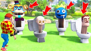 SKIBIDI TOILET ORDUSU 😱 Hello Neighbor Baby in Yellow Fnaf Rainbow Friends GTA 5 Serisi