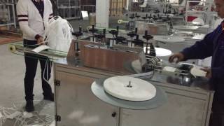 Automatic nonwoven face Mask ear loop welding Machine (Tie-on type)