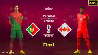 FIFA 23 | PORTUGAL vs. CANADA | RONALDO vs. DAVIES | FIFA WORLD CUP FINAL | [4K]