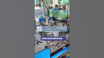 Automatic drilling and chamfering tapping machine #Multi hole drilling and tapping machine #Turntabl
