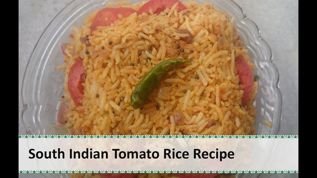 Tomato Rice | Tomato Pulao | South Indian Food Recipe by Healthy Kadai