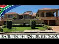 Sandtons rich neighborhood drivethrough