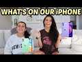 WHAT'S ON MY iPHONE 2021! EMMA AND ELLIE