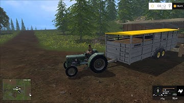 Farming Simulator 15 | Loading/Unloading the viehmarket