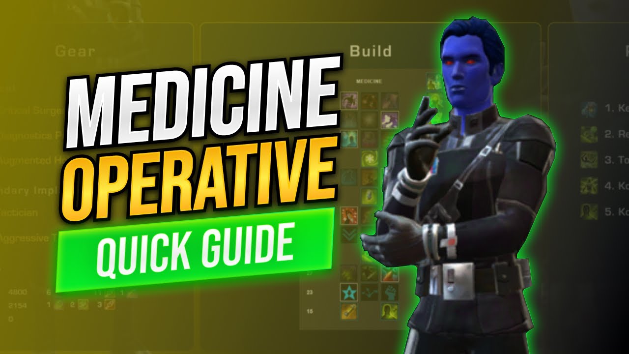 Swtor Operative Rotation Medicine Operative Quick PVP Guide (SWTOR 7.5.1) - YouTube