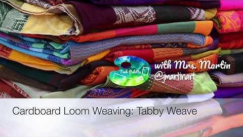 Cardboard Loom Weaving Part 2: Tabby Weave