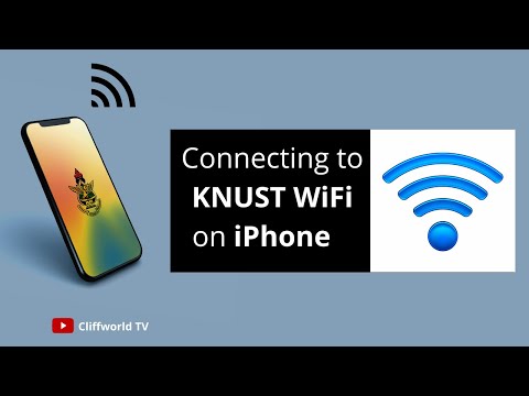 How to Connect to KNUST WiFi with iPhone