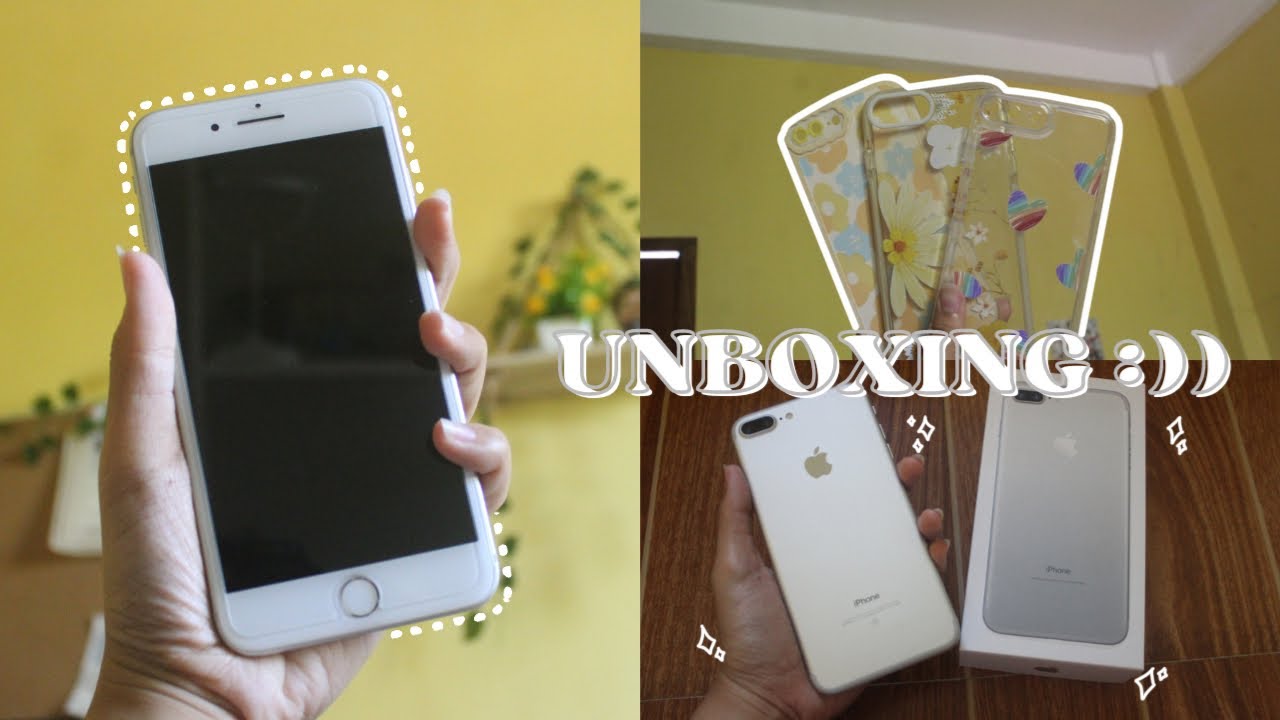 iphone 7 plus unboxing + case haul 2022 | read desc