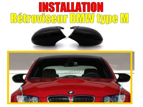 Noir brillant - Coque de rétroviseur M3 M Look Style, BMW Série 3