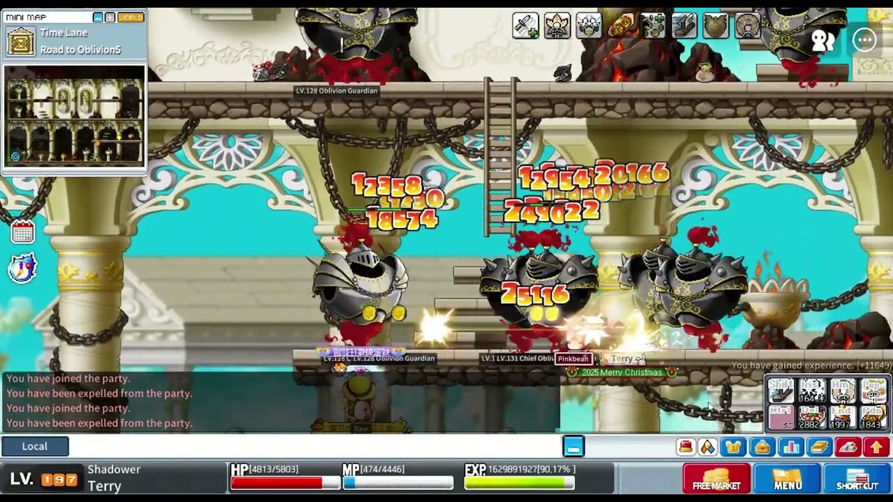 MapleStory Worlds ArtaleGlobal Lv197 Shadower OB6 NO SF 3.95M Exp/10    Artale國際服 暗影神偷忘卻6練等無雪花 395萬