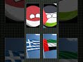 Collab Ber 4 Versi Countryball#shorts #subscribe #munculberanda #countryballs #alhamdhulillah #fyp