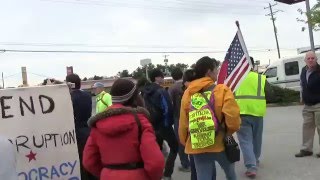 Democracy Spring 4/04/16/4 Newark Delaware, Marching, Day 3