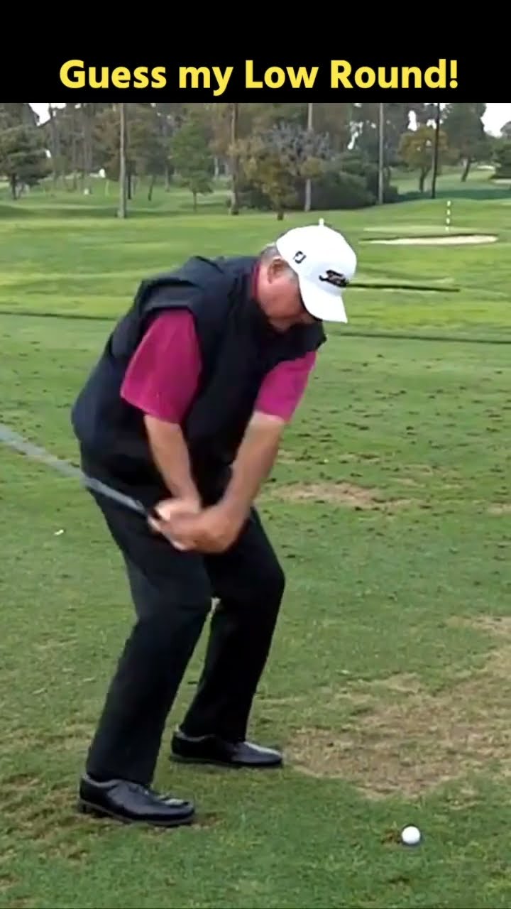 Can you guess what this player’s low round is? #golf #golftips #miracleswing #golfswing