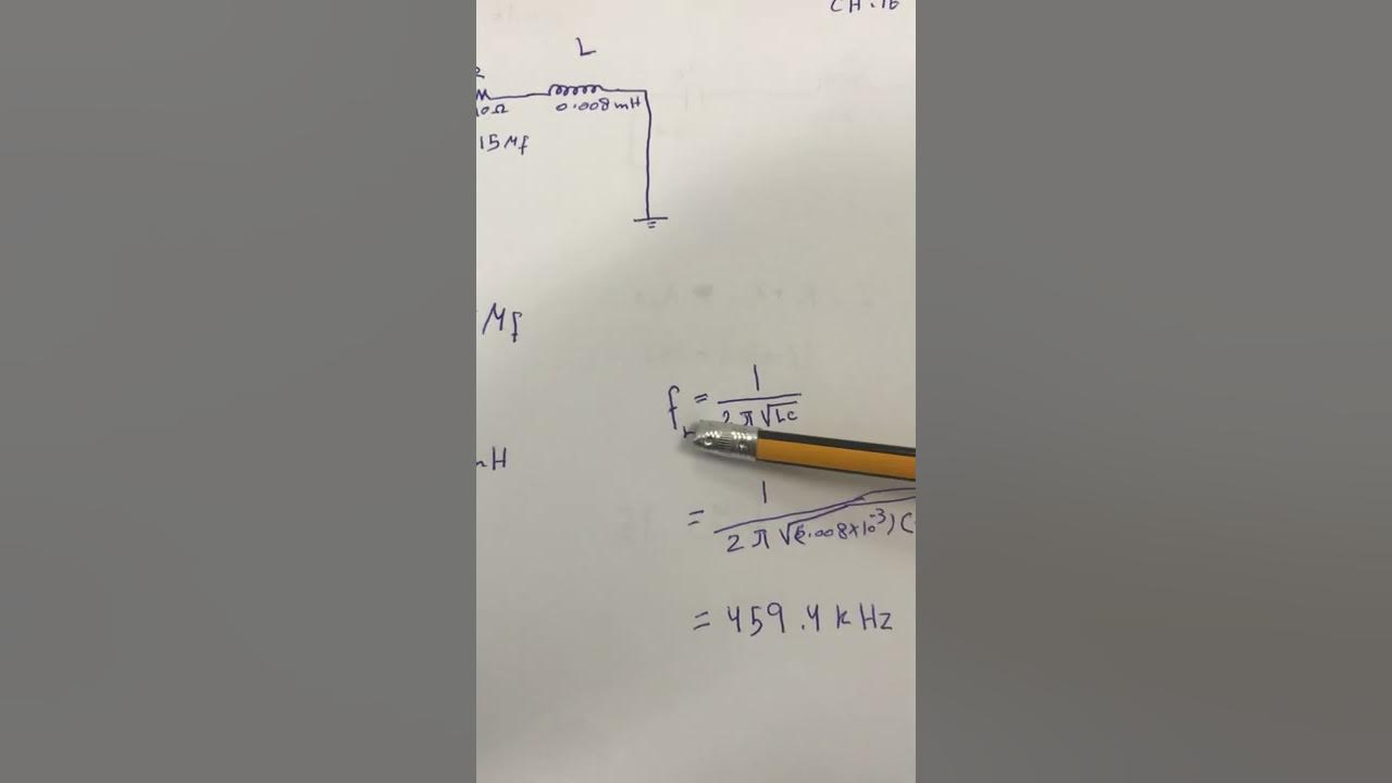 RLC series resonant frequency YouTube