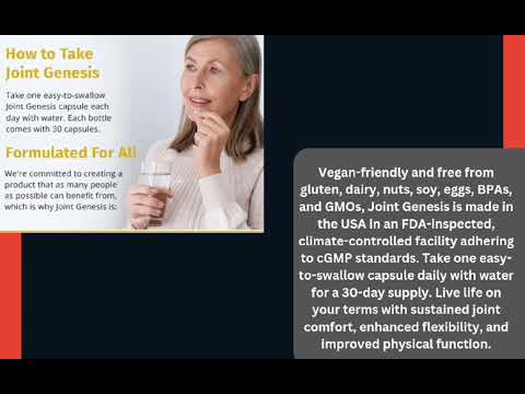▶️ Unlock Optimal Joint Health with Joint Genesis by Biodynamix.