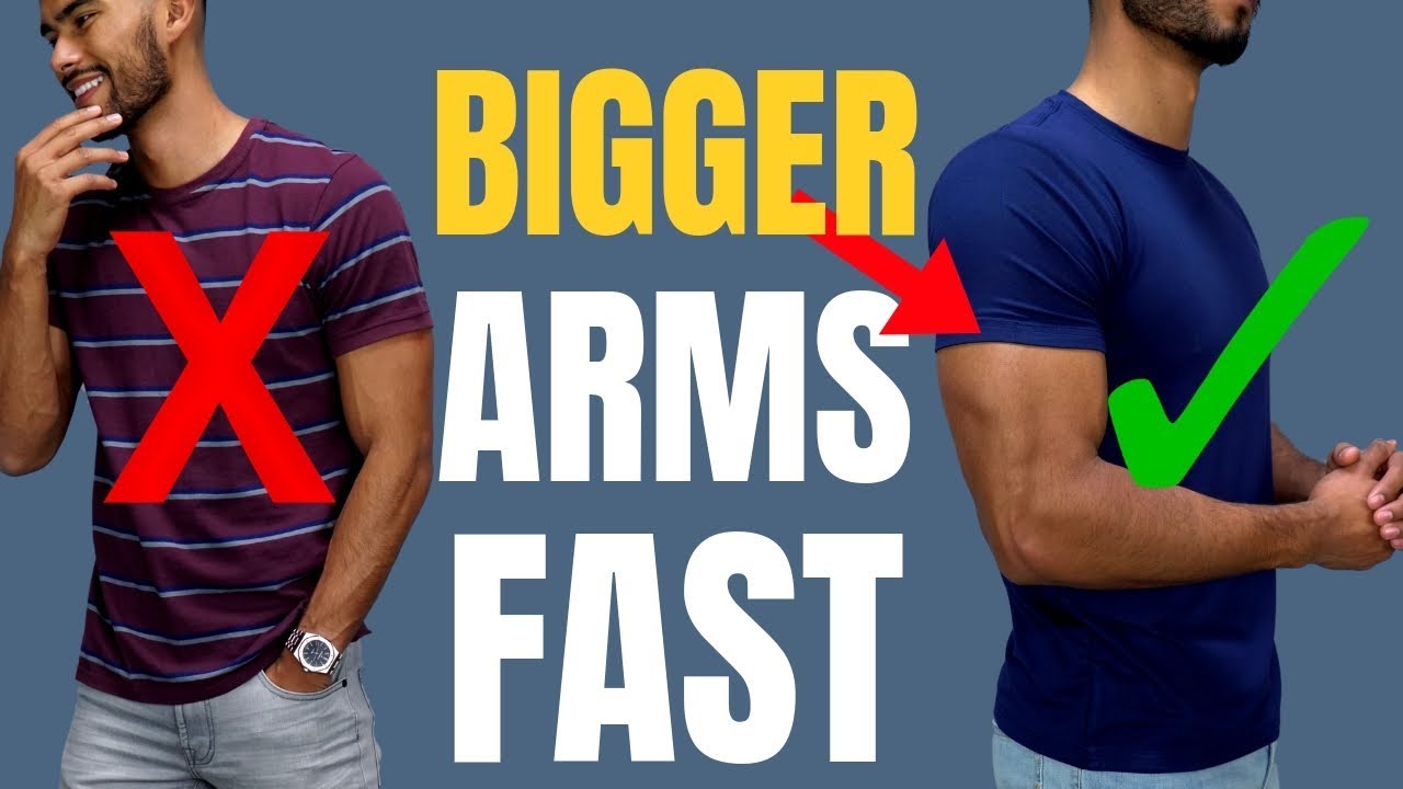 How To Make Your Arms Look More Muscular (Fill out ANY T-Shrit) - YouTube