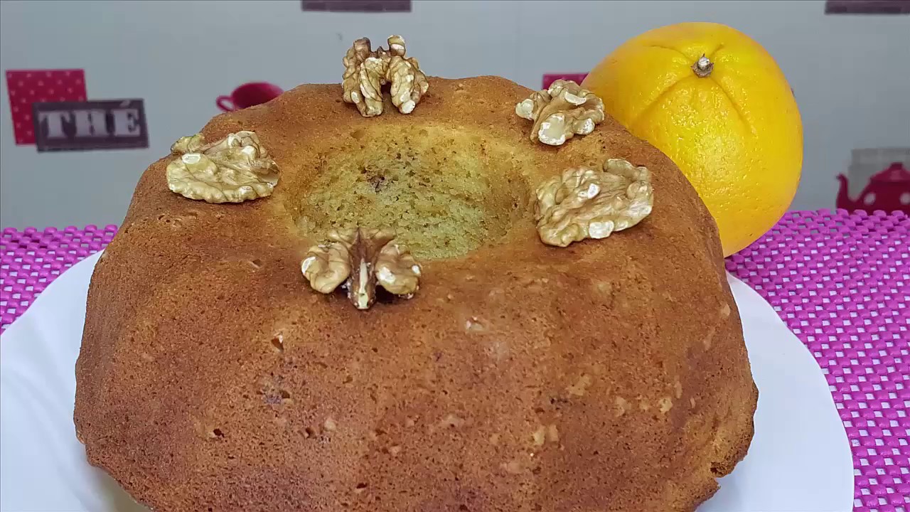 Portakallı Cevizli kek Tarifi ve Malzemeleri YouTube