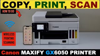Canon Maxify GX6050 Scanning, Printing & Copying Video !!