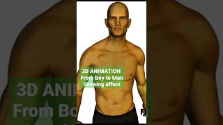 From Boy to Man 3D Animation. #3danimation #shorts #daz3d.