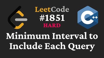 Minimum Interval to Include Each Query - LeetCode #1851 - C++