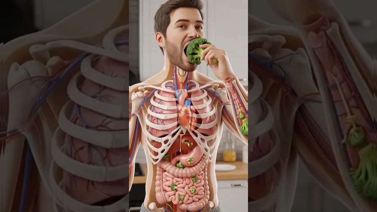 Inside Your Body: How Broccoli Is Digested | 3D Anatomy Animation @NutriAxis3D