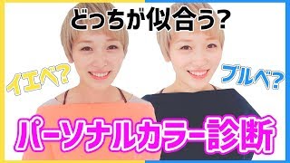 何色が似合う？パーソナルカラー診断に行ってきた!!【イエベ・ブルベ】