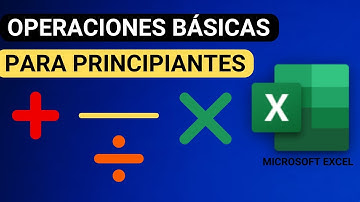 ⭐ OPERACIONES BASICAS EN EXCEL PARA PRINCIPIANTES