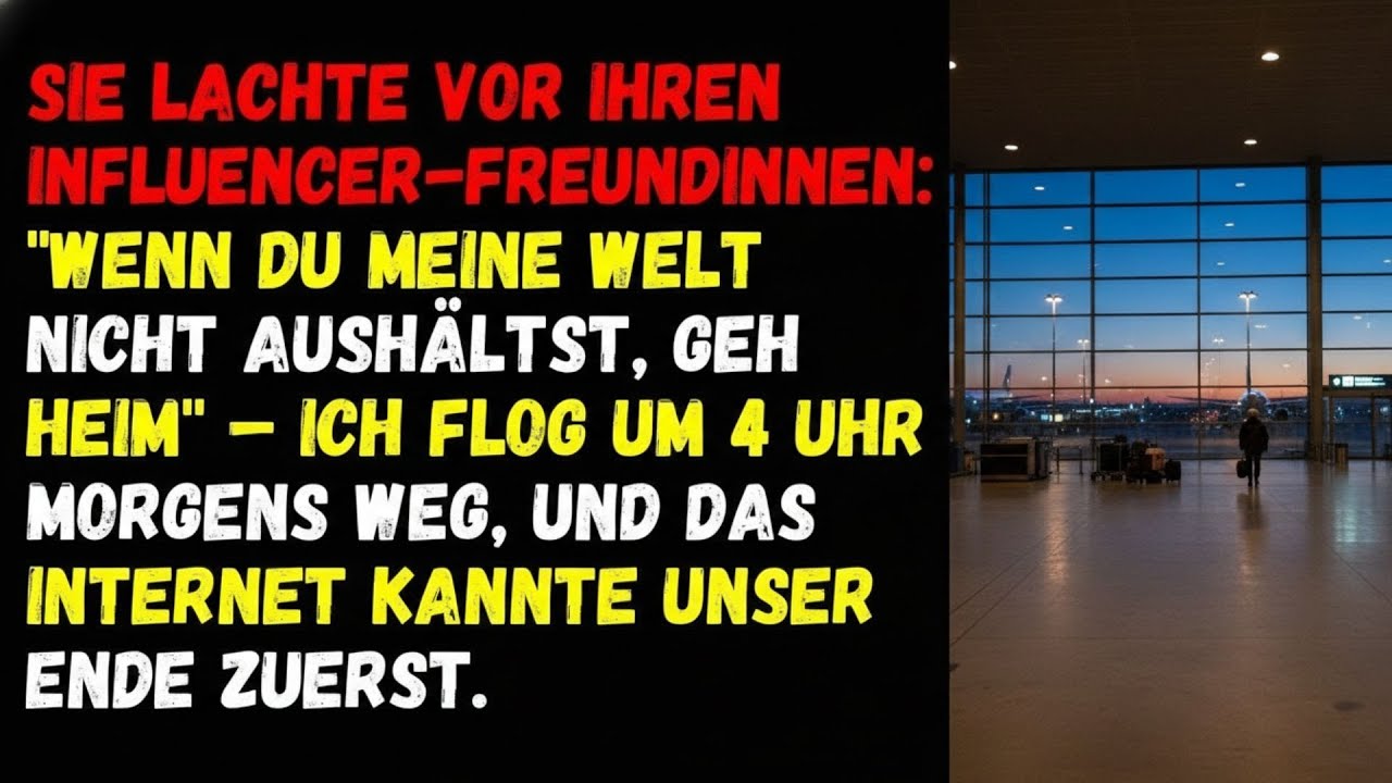 🦋Sie lachte vor ihren Influencer Freundinnen   Wenn du meine Welt nicht aushältst, geh heim🦋
