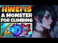 Hwei is an ABSOLUTE BEAST for CLIMBING right now. Even if you fall behind!