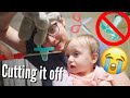 Cutting Off Her Pacifier *she freaked out* | Teen Mom Vlog