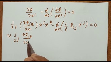 Differential equations of geodesic | tensor algebra | RmMSc Mathematics
