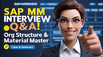 "SAP MM Interview Questions: Org Structure & Material Master Explained! ✅ #LearnWithAnshuman"