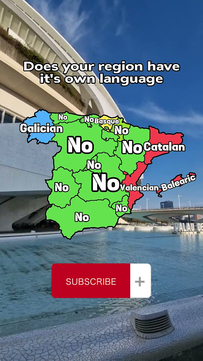 Does your region have it's own language? (Spain) #shorts #map