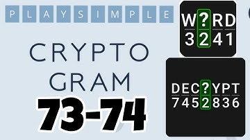 PlaySimple CRYPTOGRAM level 73 74