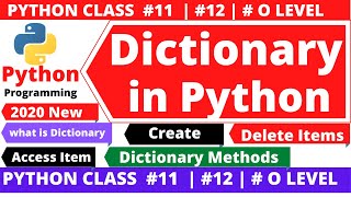 python Dictionary : dictionary in python | all about dictionary