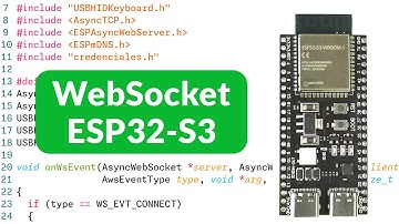 ESP32-S3 - Abrir WebSocket usando JavaScript