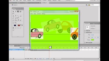 Flash car accident animation