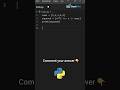 Python One-Liner Trick Every Beginner Should Know | List Comprehension Magic #shorts #programming