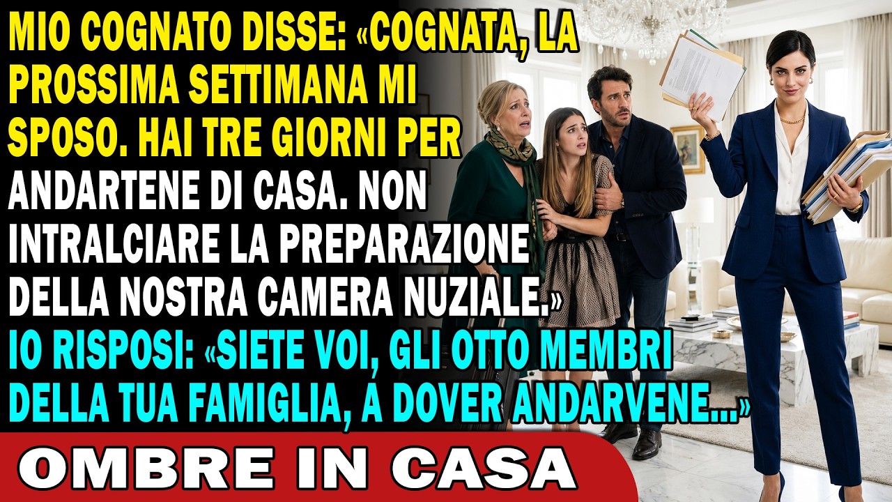 Mio cognato ha messo i piedi sul divano che i miei genitori mi hanno comprato con i sacrifici di una vita e mi ha detto, con una sigaretta in bocca: “Sofia, la settimana prossima mi sposo. Hai tre...