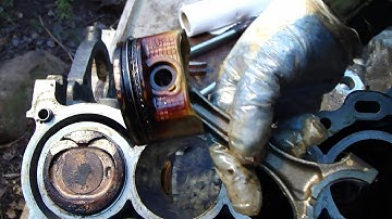 How to disassemble engine VVT-i Toyota Part 28/31: Pistons