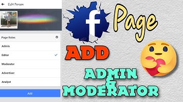 How to Add Moderator | Admin in Facebook Page 2020